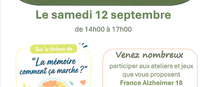 BAUGY - Rencontre autour de la mémoire - Samedi 12 septembre