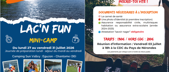 Programme de l'été 2026 pour nos ados